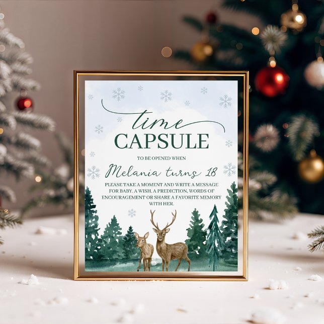 Signe De Table Winter ONEderland Time Capsule Sign (Créateur téléchargé)