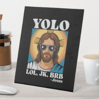 YOLO LOL JK BRB Jesus Drôle Pâques