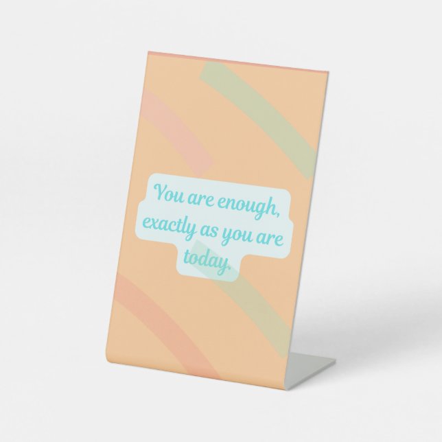 Signe De Table You Are Enough – Gentle Reminder Journal (Recto)