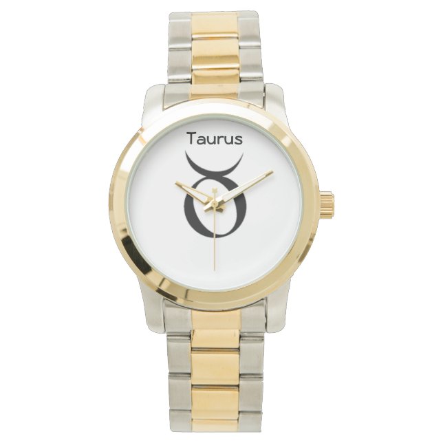 Signe de Taurus des montres Zodiac Mens. (devant)