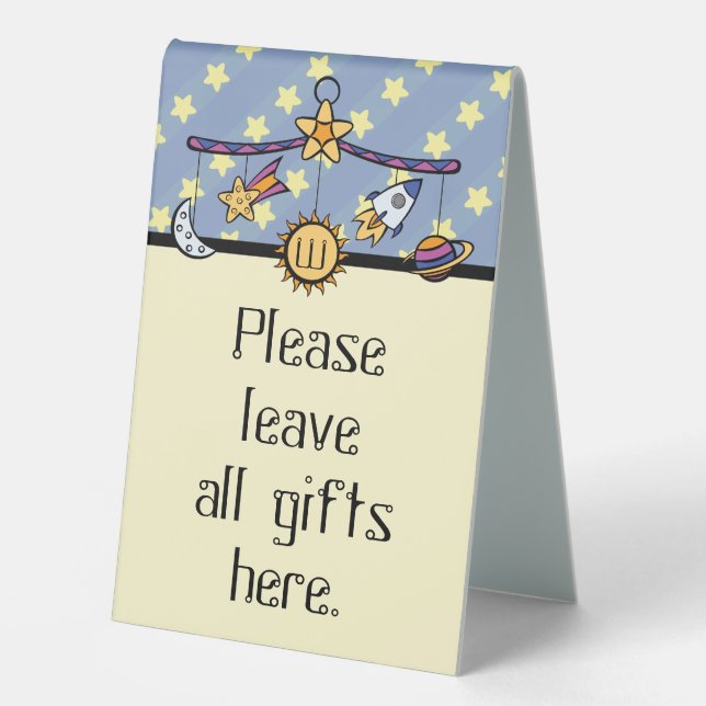 Signe de tente Dreams of Space Mobile Table (Recto)