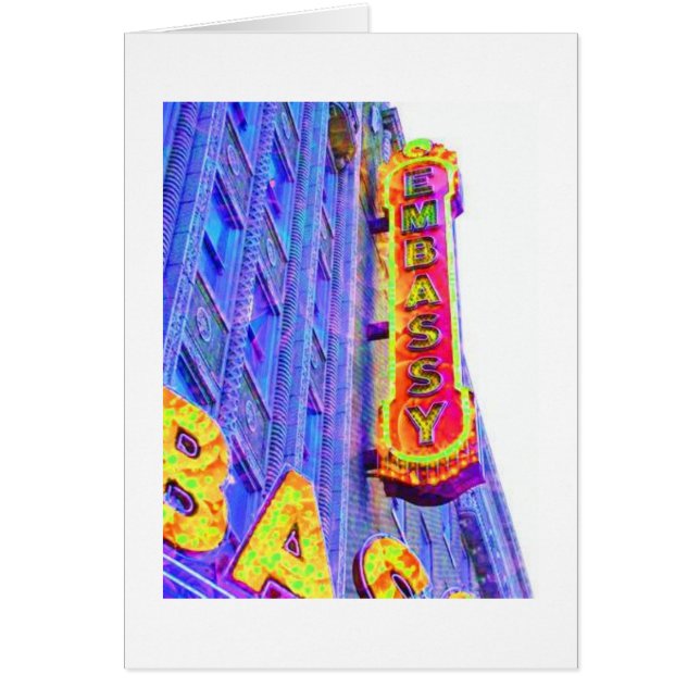 Signe de théâtre d'ambassade, Fort Wayne, Indiana (Devant)