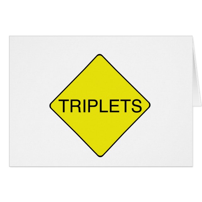 Signe de triplets (Devant horizontal)