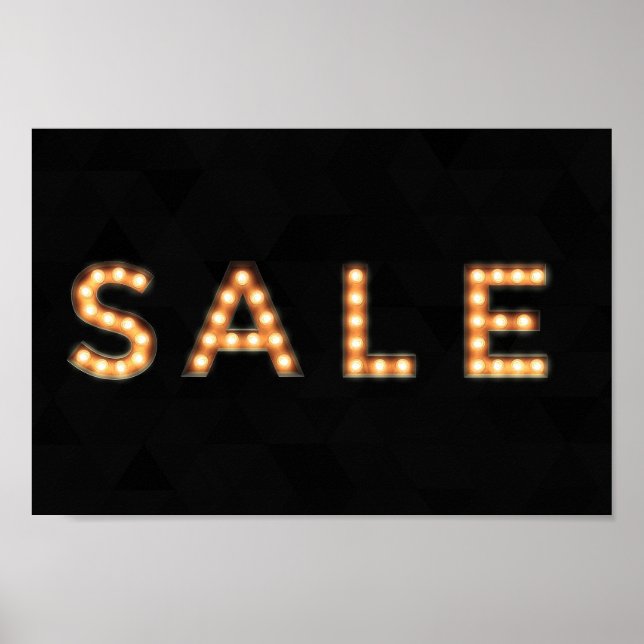 Signe de vente, Poster Black Lights (Devant)