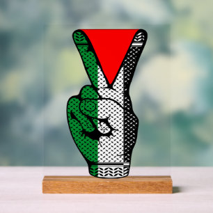 Signe de victoire de la main de résistance symbole
