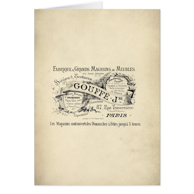 SIGNE DU GRAND magasin français (Devant)