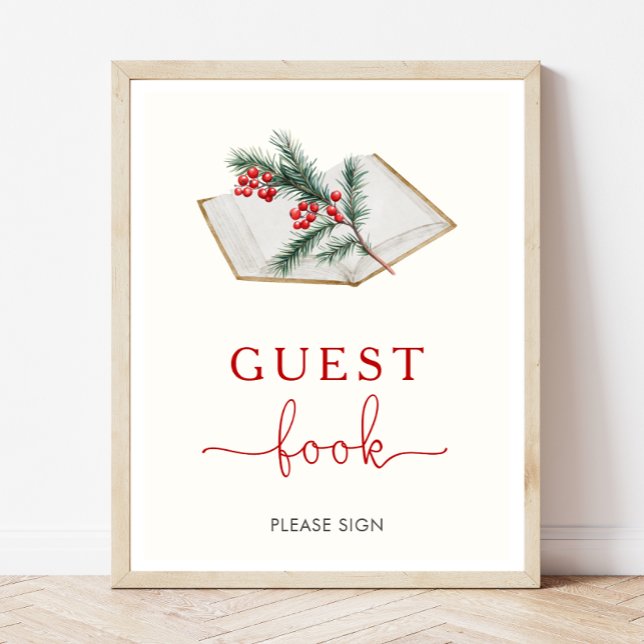 Signe du livre d'or du Baby shower de Noël (Créateur téléchargé)