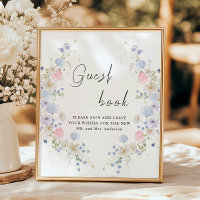 Signe du livre d'or du Fleur sauvage rose pourpre