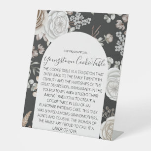 SIGNE DU MARIAGE DE TABLE DE COOKIE JEUNE