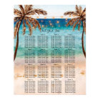 signe du tableau des sièges du mariage tropical