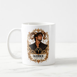 Signe du zodiaque Bélier - Édition Or / Tasse pour