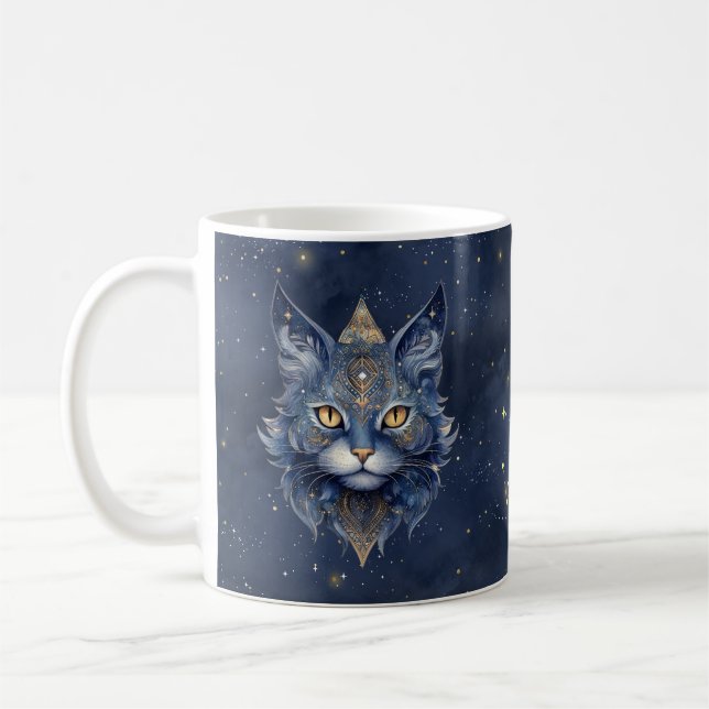 Signe du zodiaque Scorpion & Mug Tasse Chat Célest (Gauche)