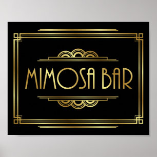 Signe Gatsby Art Déco MIMOSA BAR Imprimer