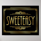 Signe Gatsby Art Déco SWEETEASS Imprimer