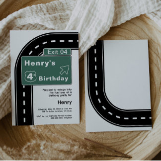 SIGNE INTERÉTAIRE Invitation d'anniversaire