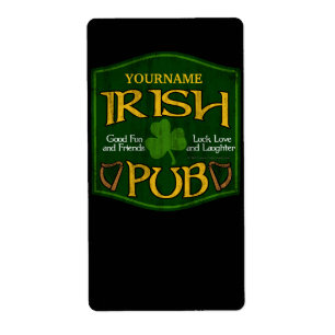 Signe irlandais personnalisé de Pub