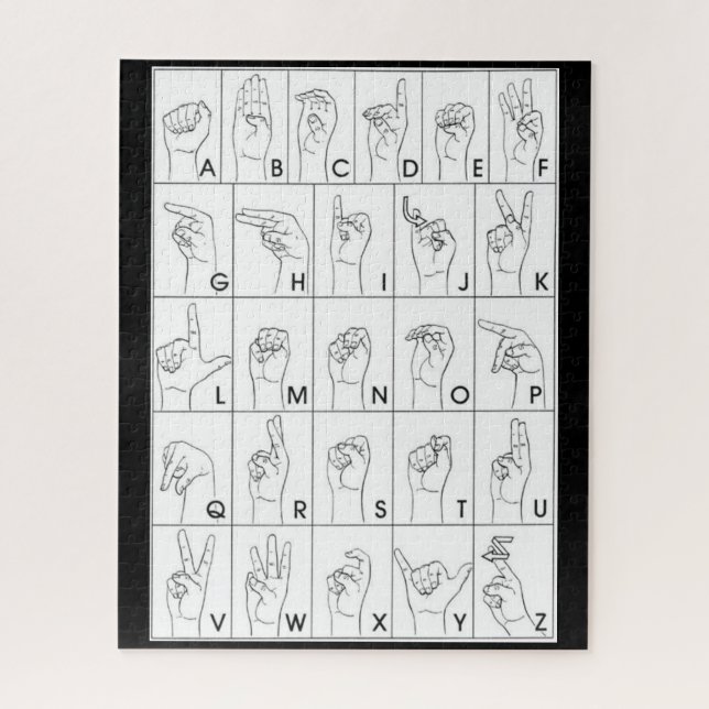 SIGNE LANGUE puzzle (Vertical)