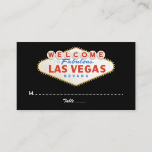 signe Las Vegas destination mariage carte de lieu 