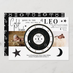 SIGNE LEO Sun & Lune SIGNE Zodiaque Faire-part de