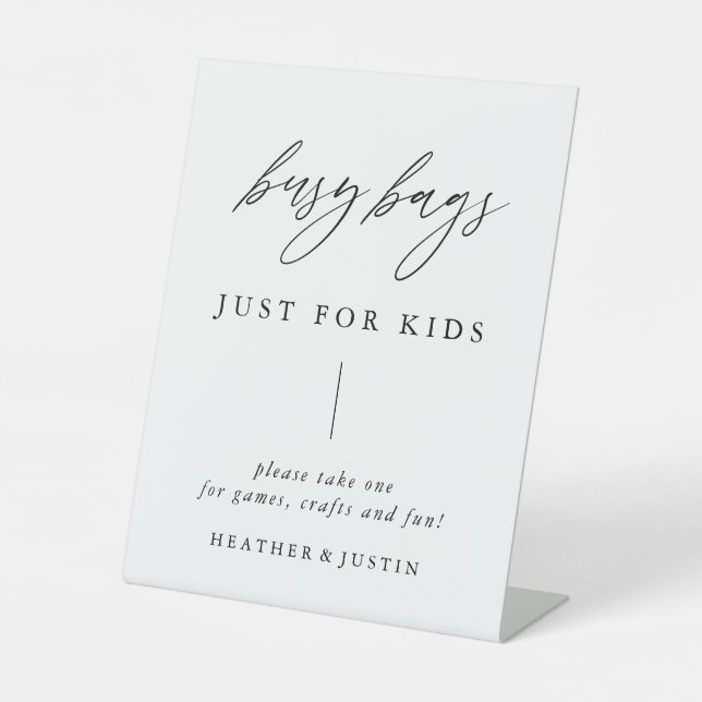 Signe Mariage de calligraphie Enfants Busy (Recto)