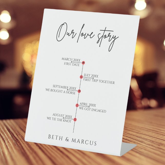 Signe Mariage de chronologie de notre histoire d'a (Créateur téléchargé)
