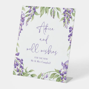Signe Mariage de script floral violet