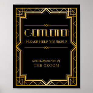 SIGNE Mariage Panier pour hommes Gatsby Art Déco