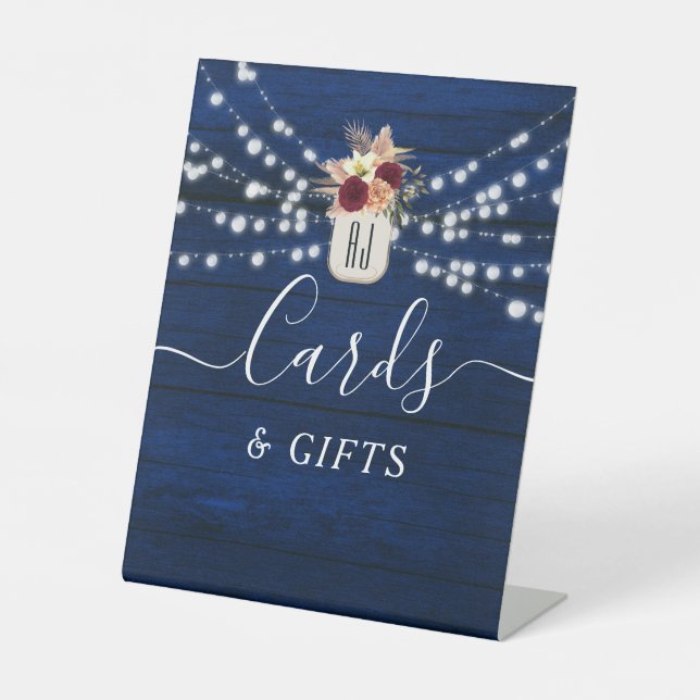 SIGNE Mariage Rustique Cartes et Cadeaux de la Mar (Recto)