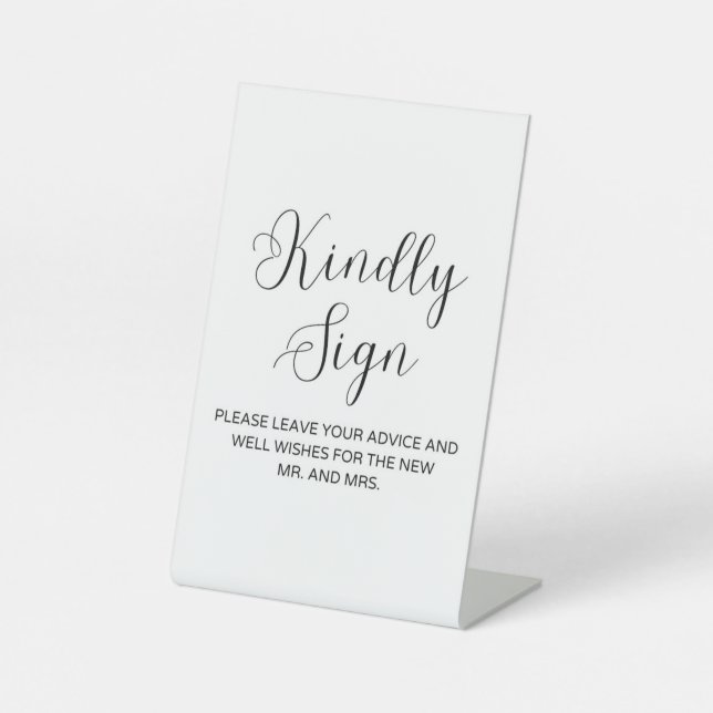 Signe minimaliste des voeux (Recto)