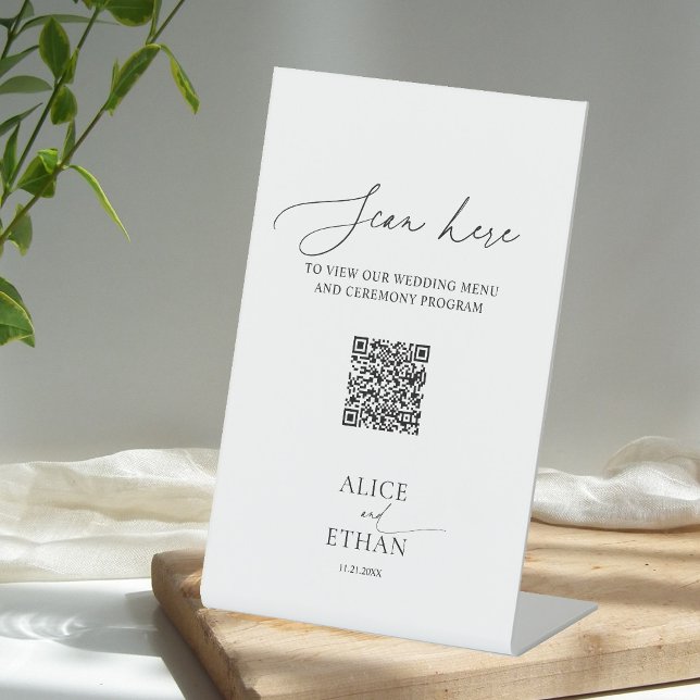 Signe numérique numérique de code QR en ligne mini (Créateur téléchargé)