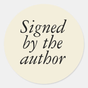 Signé par l'auteur Stickers