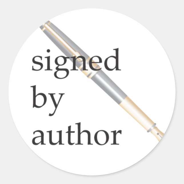 Signé par les autocollants de l'auteur (Devant)