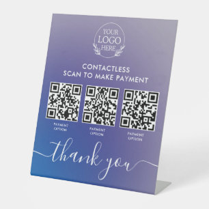 Signe Pedestal personnalisé avec paiement de code 