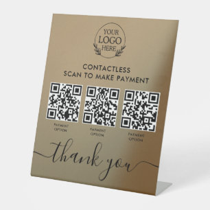 Signe Pedestal personnalisé avec paiement de code 