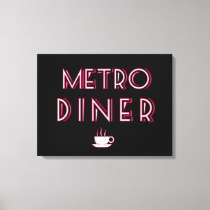 Signe repas Art déco du métro