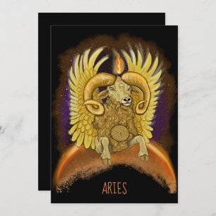 Signe Zodiac Aries Invitation