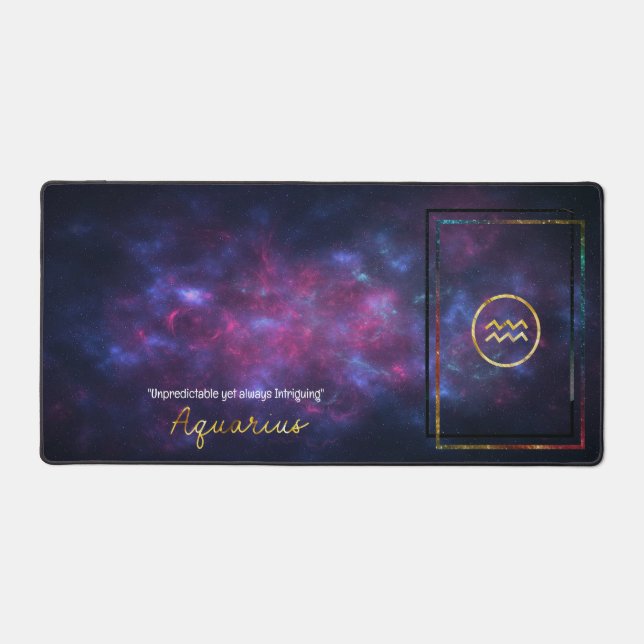 SIGNE Zodiaque Aquarius Nebula Galaxy Pad (Recto)