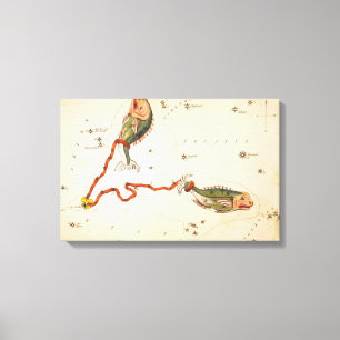 "Signe zodiaque : Poissons" impression de toile