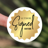 Signed By Author Edition Book Launch Gold Badge