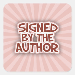 Signed By The AuthorRed Stickers