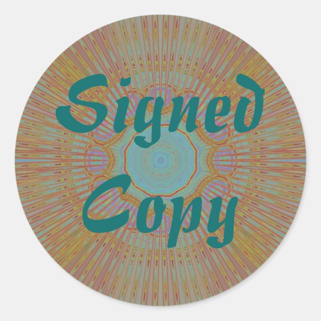 Signed Copy - Round Stickers (#14) (Front)
