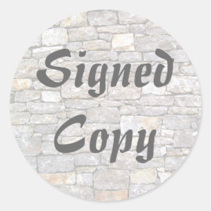 Signed Copy - Round Stickers (#16)
