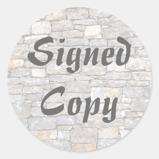 Signed Copy - Round Stickers (#16) (Front)