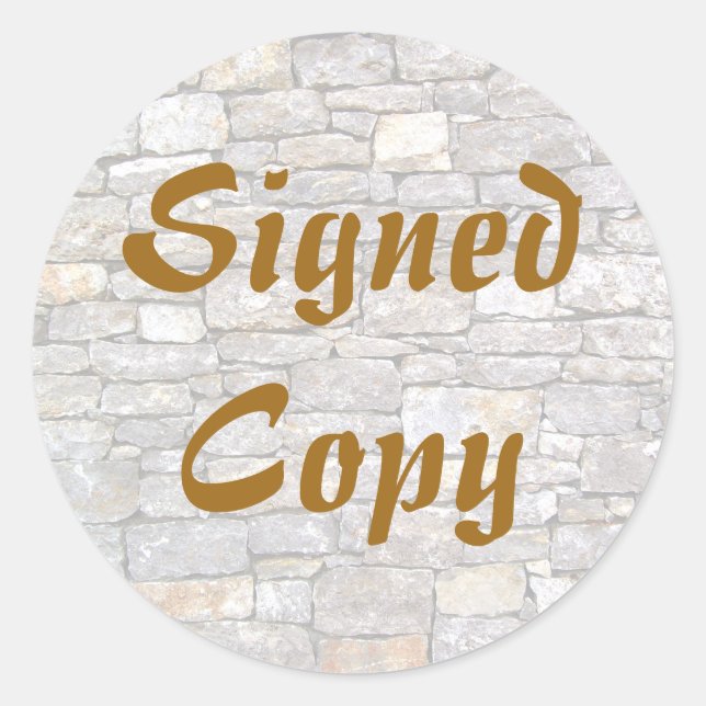 Signed Copy - Round Stickers (#17) (Front)