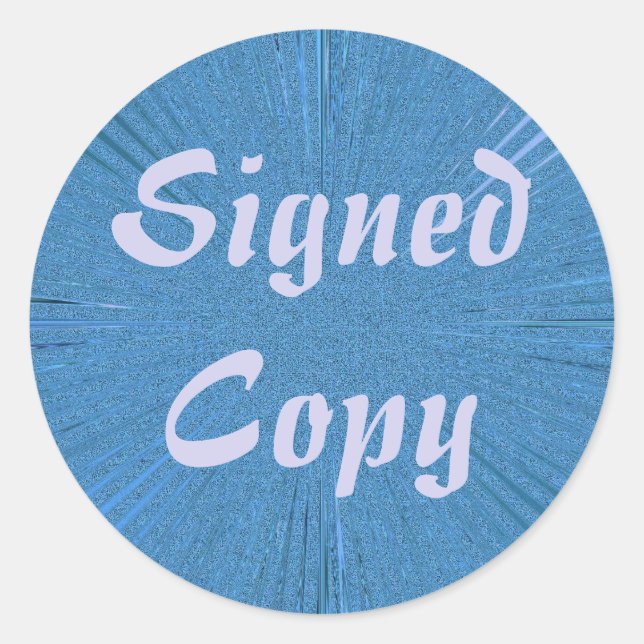 Signed Copy - Round Stickers (#2) (Front)