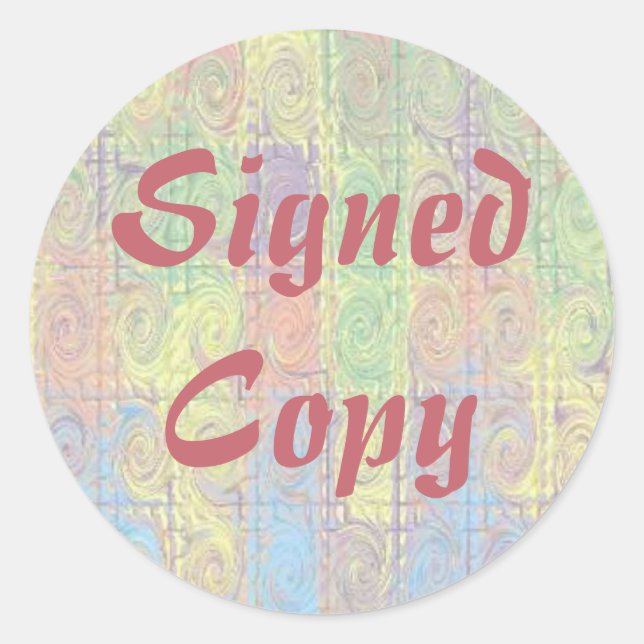 Signed Copy - Round Stickers (#41) (Front)