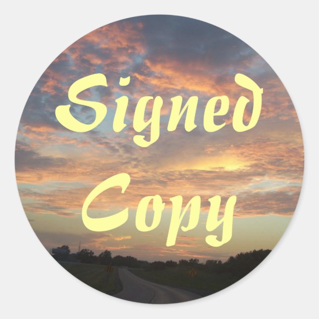 Signed Copy - Round Stickers (#49) (Front)