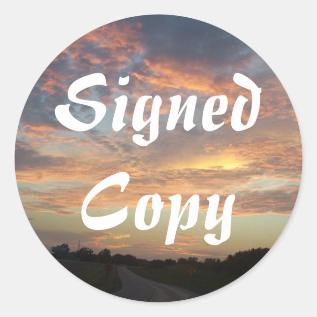 Signed Copy - Round Stickers (#50) (Front)