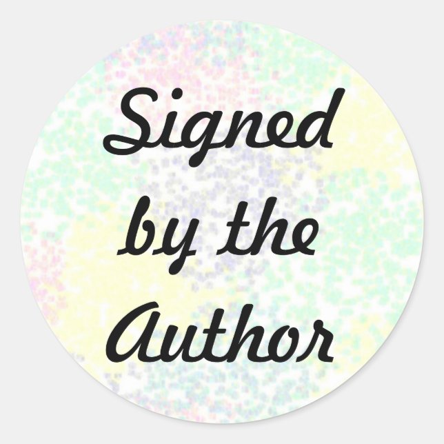 Signed Copy - Round Stickers (#55) (Front)
