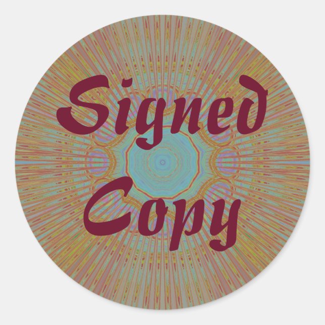 Signed Copy - Round Stickers (#57) (Front)